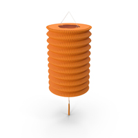 Colorful Chinese Orange Paper Lantern PNG & PSD Images