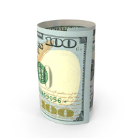 Single 100 US Dollar Money Role Note PNG & PSD Images