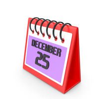 December 25 Calendar Icon PNG & PSD Images
