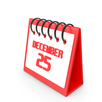 December 25 Calendar Icon PNG & PSD Images