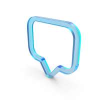 Chat Bubble Frame Glass PNG & PSD Images