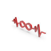 Heart Beat Infinity Icon Glass PNG & PSD Images