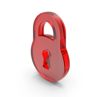 Lock Secure Icon Glass PNG & PSD Images