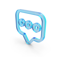 Messenger Chat Bubble Glass PNG & PSD Images