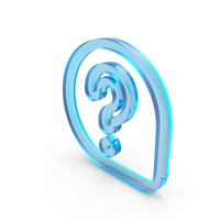 Question Mark Pin Tag Glass PNG & PSD Images