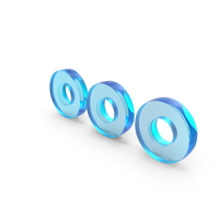 Three Circle Menu Icon Glass PNG & PSD Images