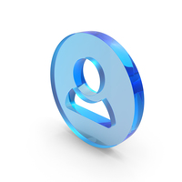 User Coin Web Icon Glass PNG & PSD Images