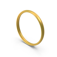 Ring Circular Soft  Corner Shape Gold PNG & PSD Images