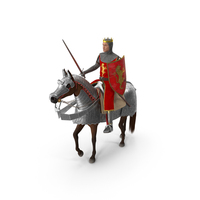 Knight King On Horseback In Armor Fur PNG & PSD Images