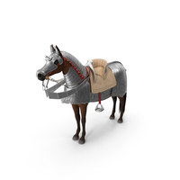 Medieval Armored Warhorse Fur PNG & PSD Images