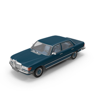 Mercedes Benz 350 SE Blue PNG & PSD Images