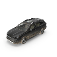 Subaru Outback 2025 Black Dirty Crossover PNG & PSD Images
