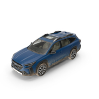 Subaru Outback 2025 Blue Dirty PNG & PSD Images