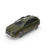 Subaru Outback 2025 Green Dirty PNG & PSD Images