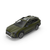 Subaru Outback 2025 Green Simplified PNG & PSD Images