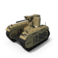 Smart Military Robot With Remote Machine Gun PNG & PSD Images