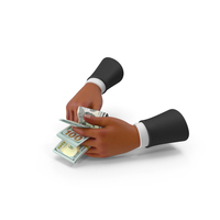 Counting 100 US Dollar Money Notes Hand Hold PNG & PSD Images