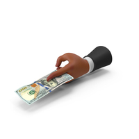 Two Finger Cash Give 100 US Dollar Money Note Hand Hold PNG & PSD Images