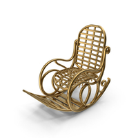 Gold Rocking Chair PNG & PSD Images