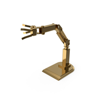 Gold Robotic Arm PNG & PSD Images