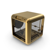 Gold 3D Printer PNG & PSD Images
