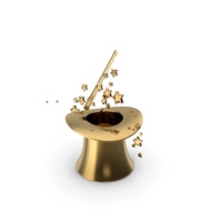 Gold Illusionist Tools PNG & PSD Images