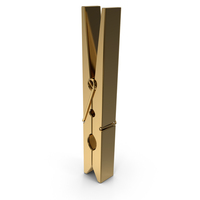 Gold Clothes Peg PNG & PSD Images