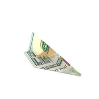 Paper Plane 100 US Dollar Money Note PNG & PSD Images