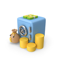 Vault Safe Gold Coins Icon PNG & PSD Images