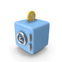 Vault Safe With Gold Coin Icon PNG & PSD Images