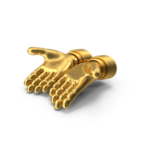 Presenting Hand Gestures Gold Icon PNG & PSD Images