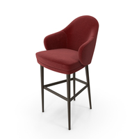 Red Modern Counter Bar Stool PNG & PSD Images