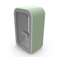 Booth Office Pod Green PNG & PSD Images