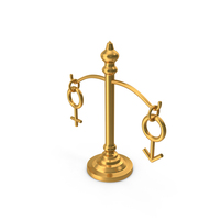 Gender Equality Equality Gender Female And Male Icon Gold PNG & PSD Images