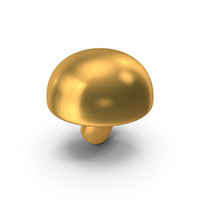 Mushroom Fungus Fungi Icon Gold PNG & PSD Images