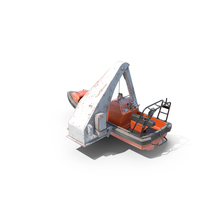Rescue Boat With Davit Crane Used And Rusted PNG & PSD Images