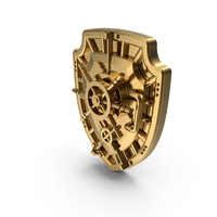 Gold Vaulted Shield PNG & PSD Images