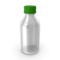 Empty Clear Glass Bottle PNG & PSD Images