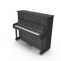 Black Upright Piano PNG & PSD Images
