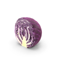 Half Of Red Cabbage PNG & PSD Images