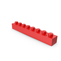 Building Toy Block 1×8 Lego Piece PNG & PSD Images