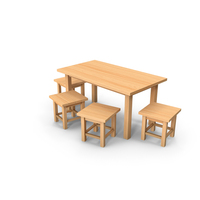 Table And Stools PNG & PSD Images