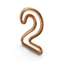 Spiral Shaped Number 2 PNG & PSD Images