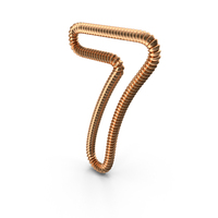 Spiral Shaped Number 7 PNG & PSD Images