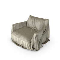 Dirty Covered Armchair Big PNG & PSD Images