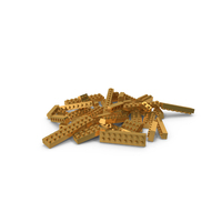 Toy Bricks Gold PNG & PSD Images