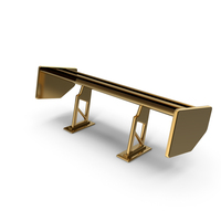 Gold Car Spoiler PNG & PSD Images