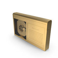 Gold Betamax Video Tape PNG & PSD Images