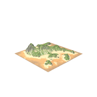 Tropical Island Terrain PNG & PSD Images