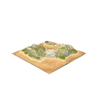 Tropical Island Terrain PNG & PSD Images